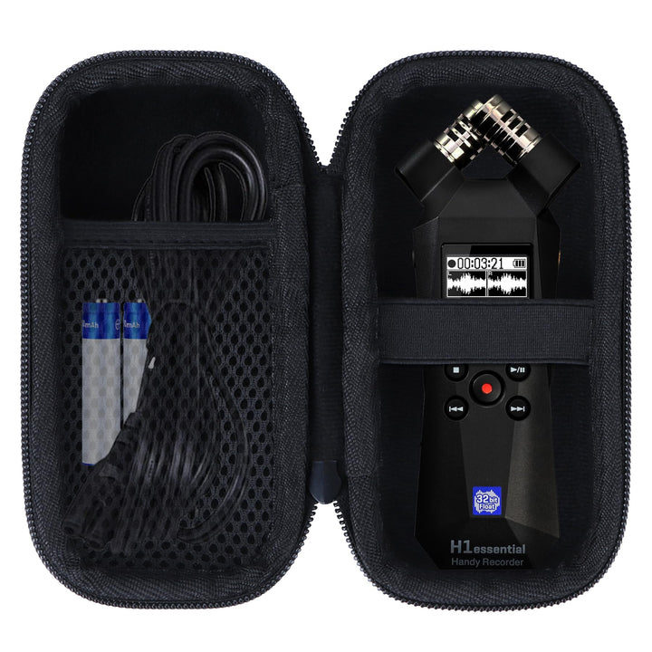 Hart Schutz Hülle Etui Tasche für Zoom H1n Tragbarer 2-Spur-USB-Recorder/Zoom H1essential 32-Bit Han