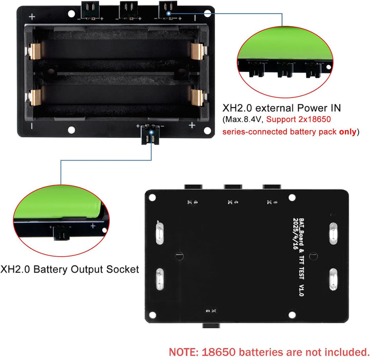 GeeekPi UPS Gen 6 Power Module UPS V6 Uninterruptible UPS Shield for Raspberry Pi 5/4B/Orange Pi - E