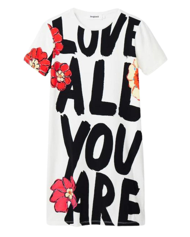 Desigual Damen Vest_Love All Dress XS Weiss, XS Weiss