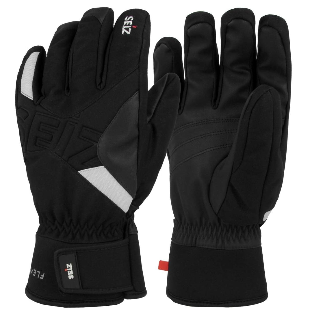 SEiZ Herren Flexible Handschuhe Erwachsene 8 Black-white, 8 Black-white
