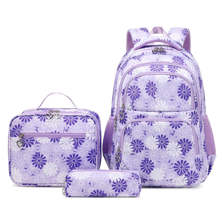 ZHIERNA Schulrucksack Mädchen Teenager Schule Rucksack Damen Schulranzen Kinder Schultasche mit Lunc
