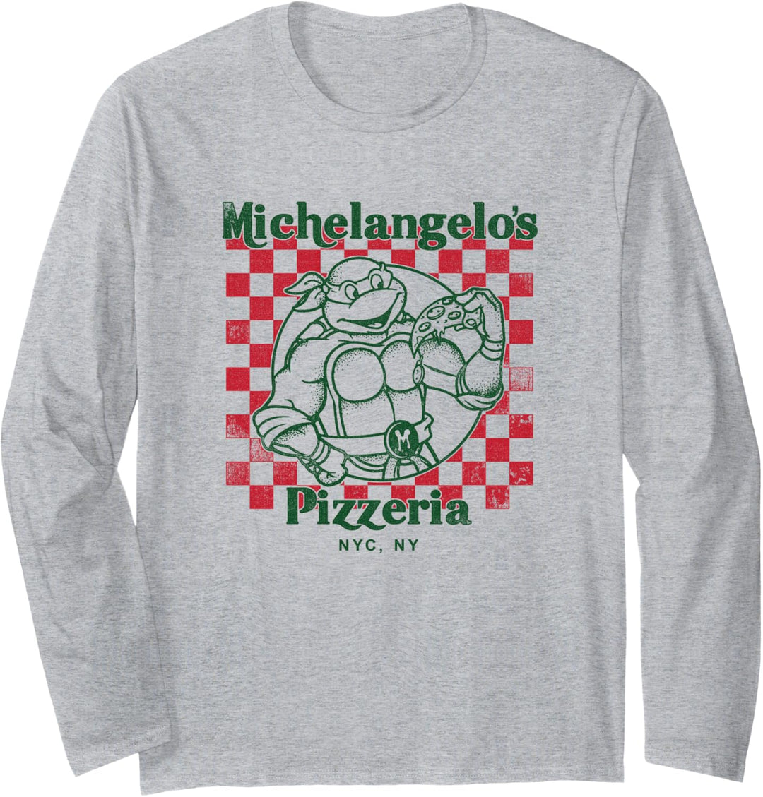 Teenage Mutant Ninja Turtles Mikeys Yummy Pizza Langarmshirt