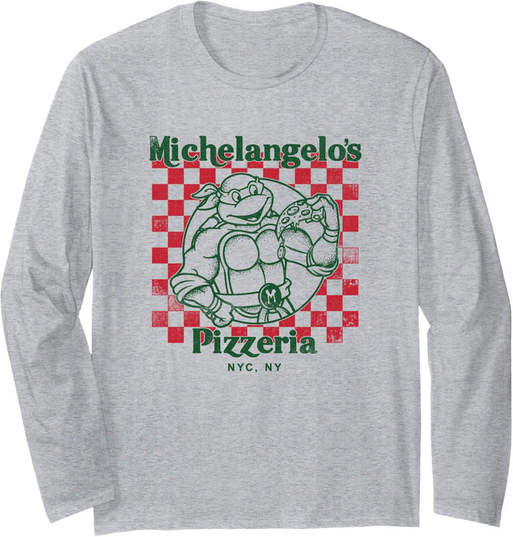 Teenage Mutant Ninja Turtles Mikeys Yummy Pizza Langarmshirt