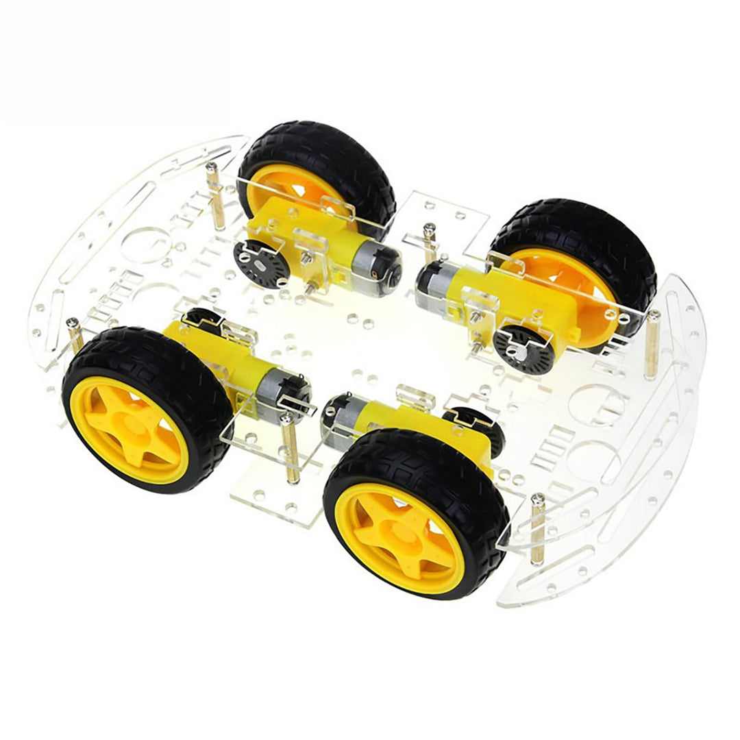 Smart Car Robot, 4WD Smart Robot Car Chassis Kit Einfache Mechanische Struktur 4 Verzögerungs-Gleich