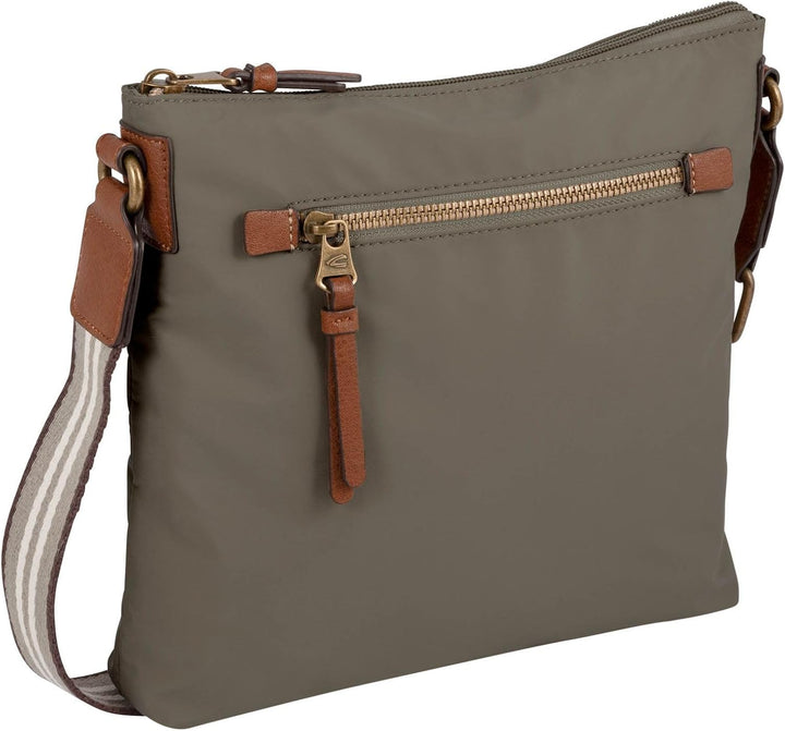 camel active bags Bari Damen Umhängetasche Crossbody Bag Gross Khaki 23 x 7 x 15, Khaki 23 x 7 x 15