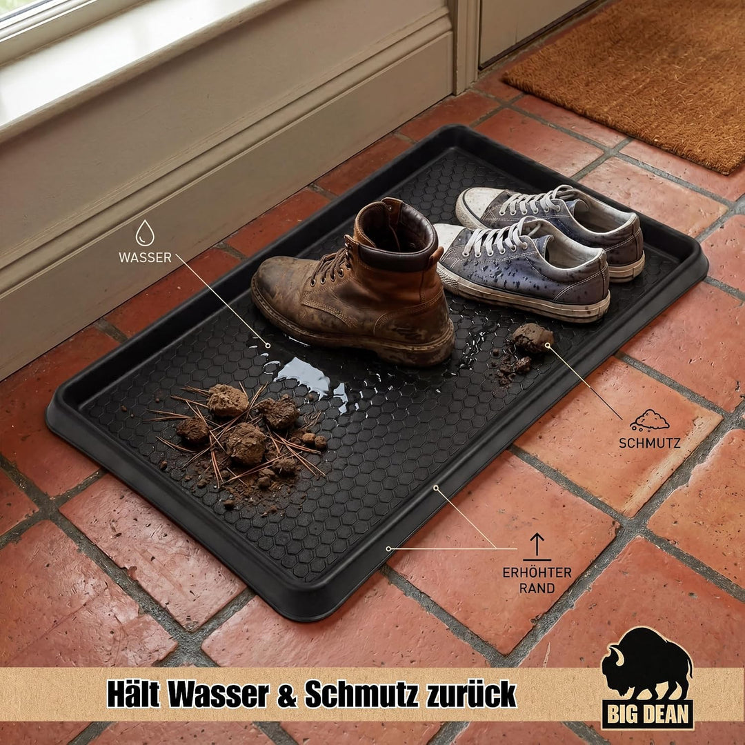 BigDean 2X Premium Schuhabtropfschale 60x40cm extra robust | Made in Europa 2 Stück, 2 Stück
