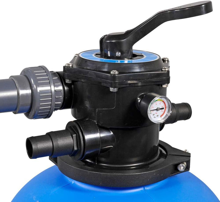 OKU Pool Filteranlage Bali Premium 400 mit 6-Wege Ventil Aqua Plus 8 Filterpumpe bis 40m³ und PureFl