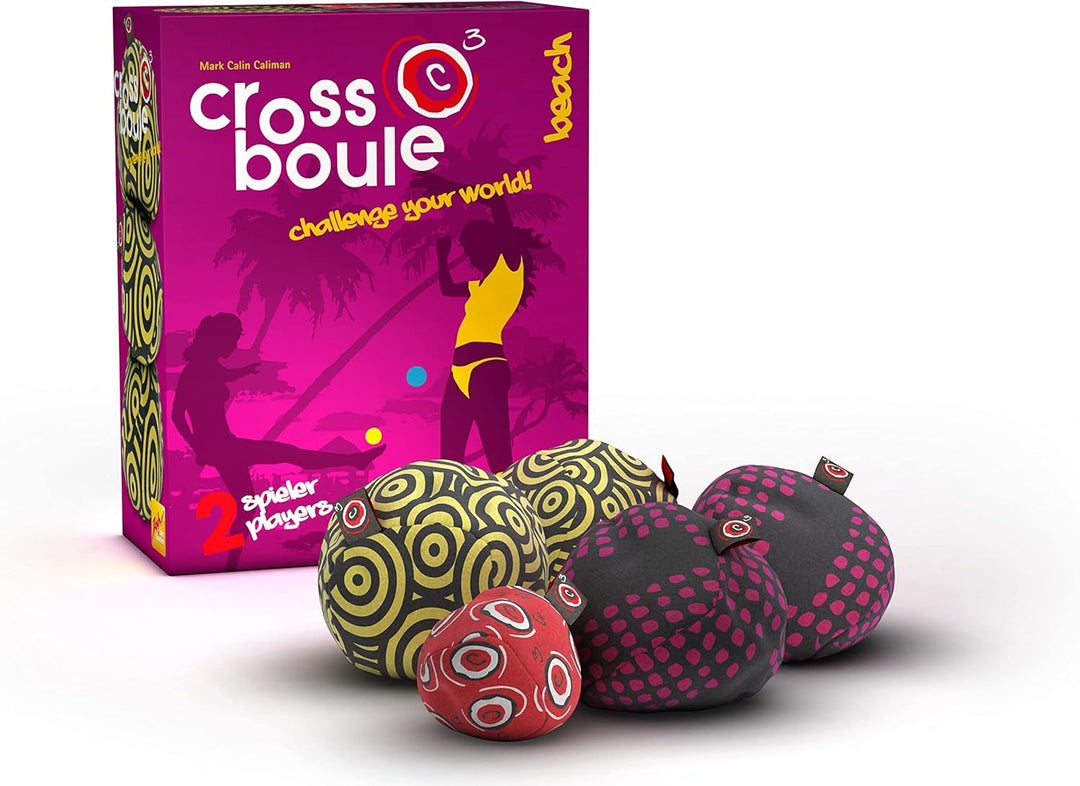 Zoch 601131500 - Crossboule c³ Set Beach - der ultimative Boule Spass mit flexiblen Bällen für drinn