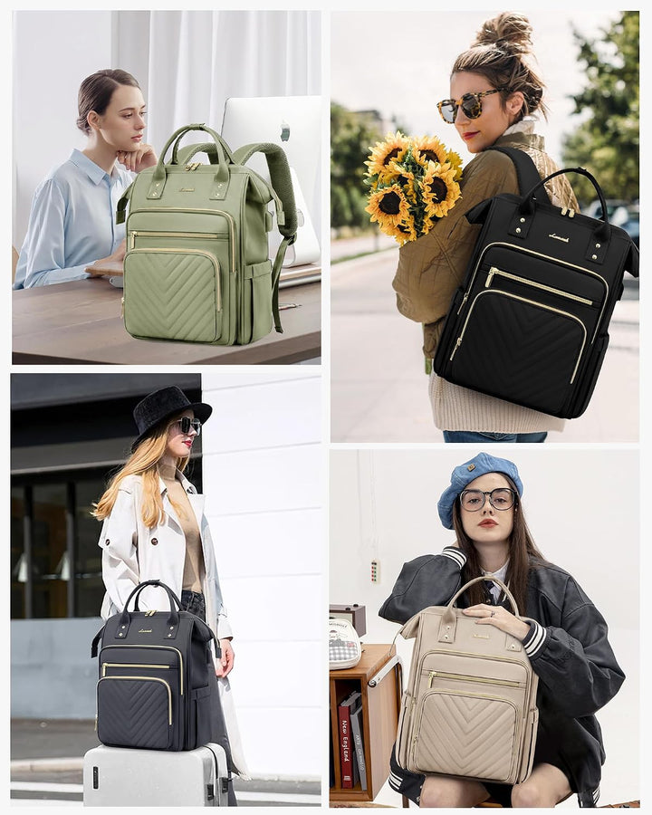 LOVEVOOK Rucksack Damen Gross 17,3 Zoll Schulrucksack Mädchen mit Laptopfach | Wasserdicht Arbeitsta