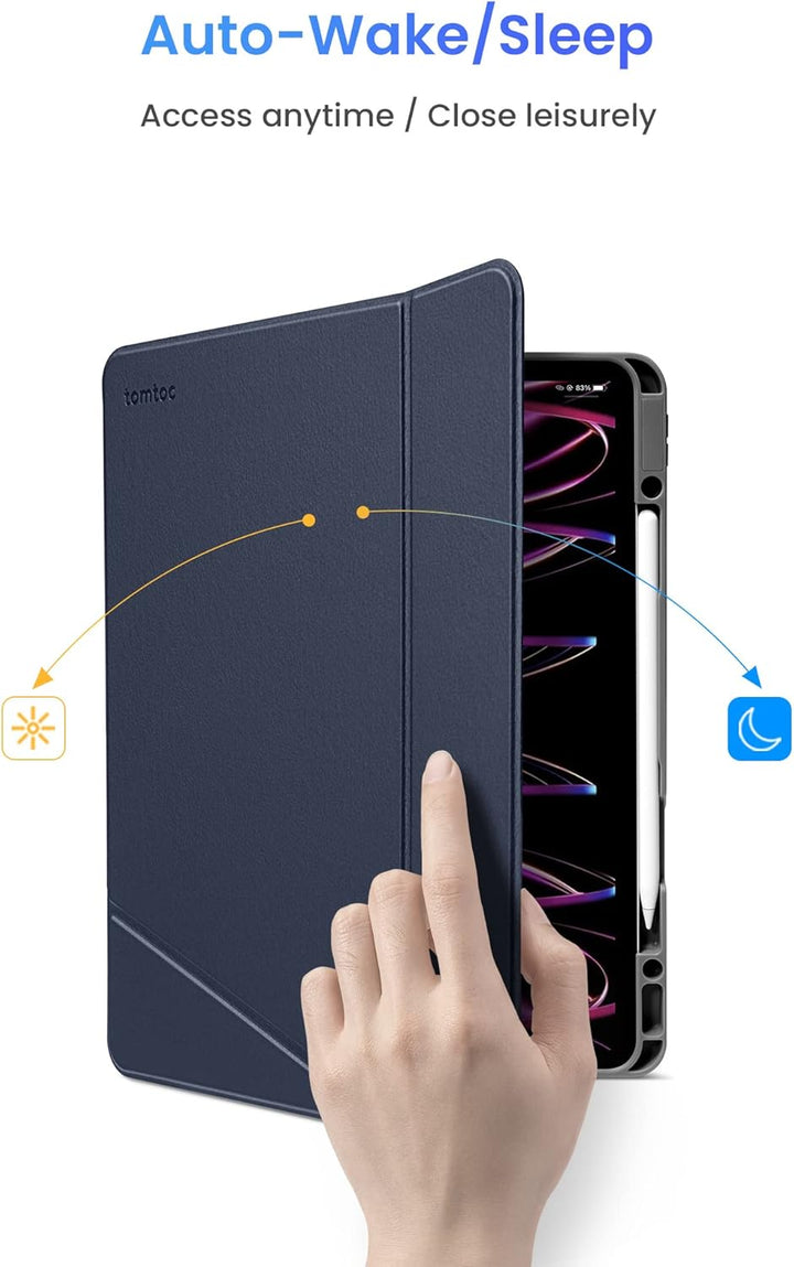 tomtoc Vertikale Hülle Case für 12,9-Zoll iPad Pro 6./5. Gen (M2&amp;M1) 2022-2021, Schutzhülle mit iPad