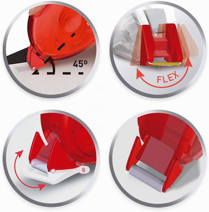 Pritt Kleberoller Compact permanent, hervorragende Klebeleistung, Premium-Band mit Klebstoffwaben, B