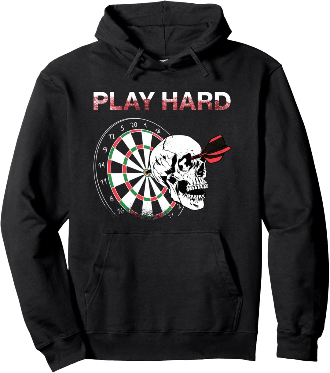 Lustiges Dart Dartscheibe Wettbewerb Darting Wurfpfeil Pullover Hoodie