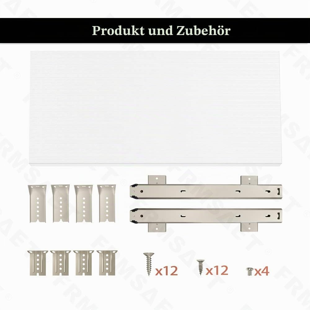 FRMSAET Möbelzubehör Büroproduktanzüge Hardware 53 cm / 60 cm / 76 cm Tastatur Schubladenfach Holzha