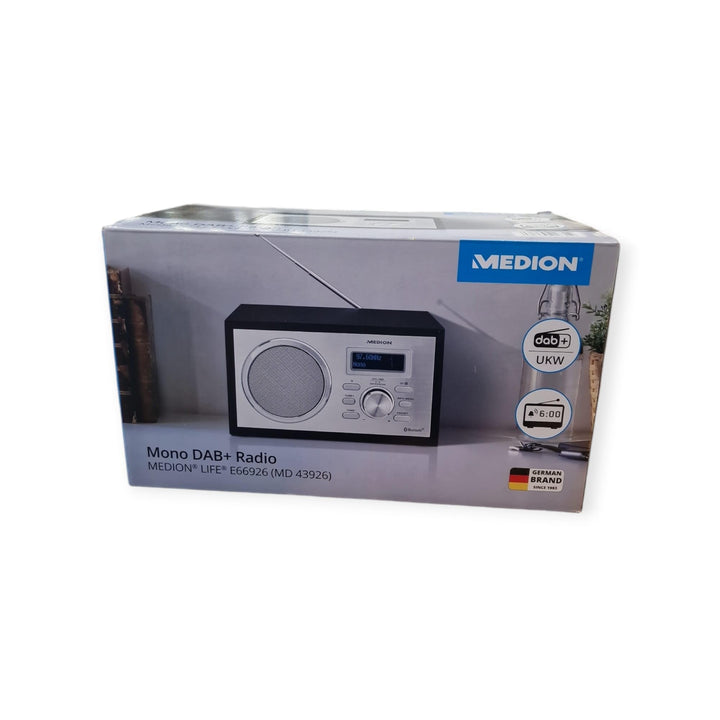 Medion MD 43926 DAB+ Radio, Mono, Bluetooth, UKW, LCD, Wecker, schwarz