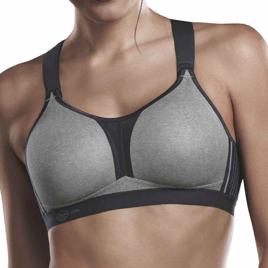 Anita - Dynamix Star Racerback - Damen - Sport BH - atmungsaktiv 70A Heather Grey, 70A Heather Grey