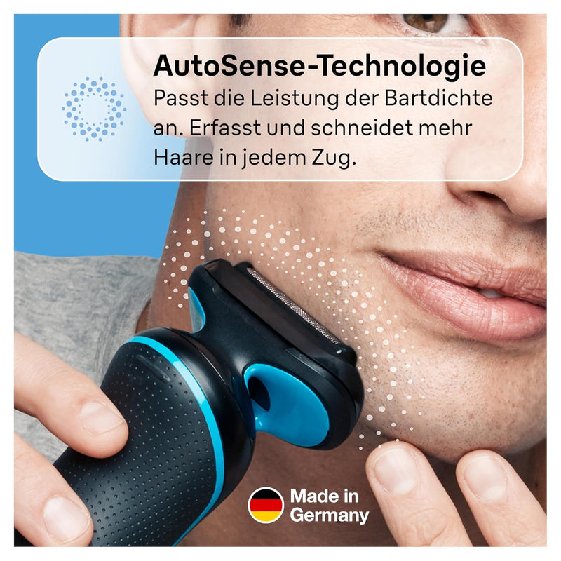 Braun Series 5 Elektrorasierer mit EasyClick Aufsatz & Präzisionstrimmer, Rasierer Herren Elektrisch