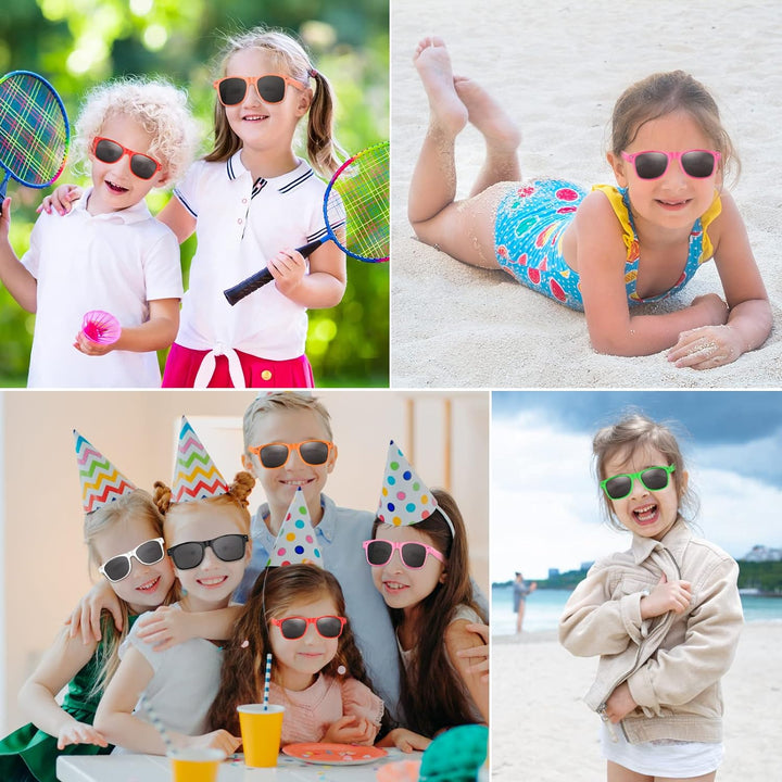 FEPITO 24er Pack Party Sonnenbrillen, Grosspackung für Kindergeburtstags Gastgeschenke, Tütenfüller