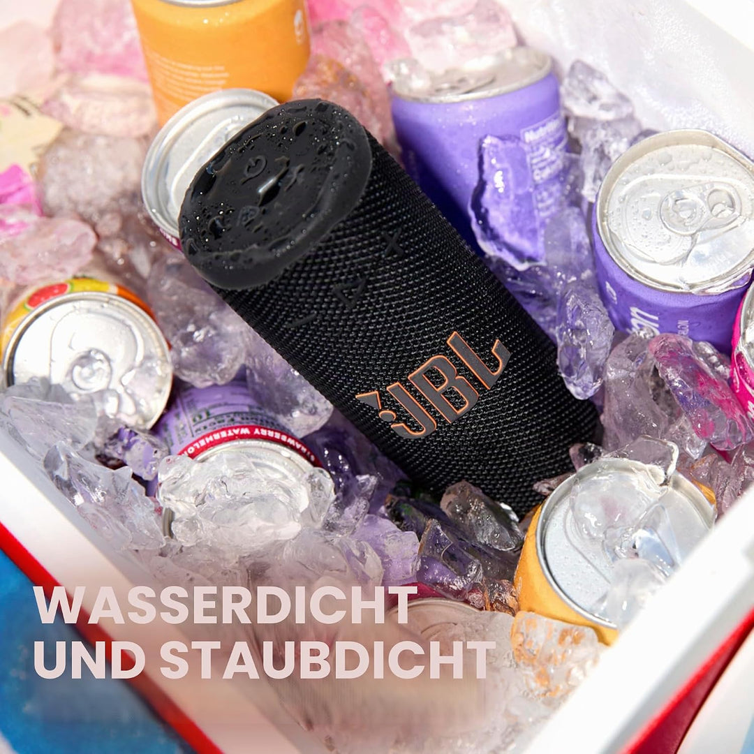 JBL Griffigkeit: Kompakter Bluetooth-Lautsprecher mit kräftigem JBL Pro-Sound und Umgebungslicht, bi