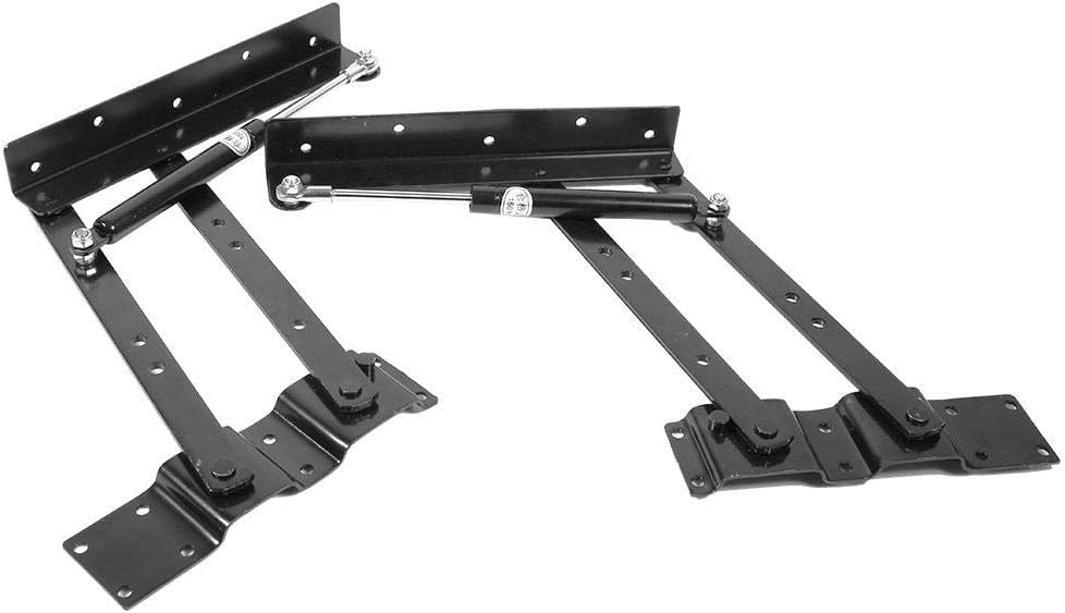 MAGT Hydraulische Scharnier, 2x Heavy Duty Stahl Möbelscharnierfeder Klappscharnier Lift up Feder Sc