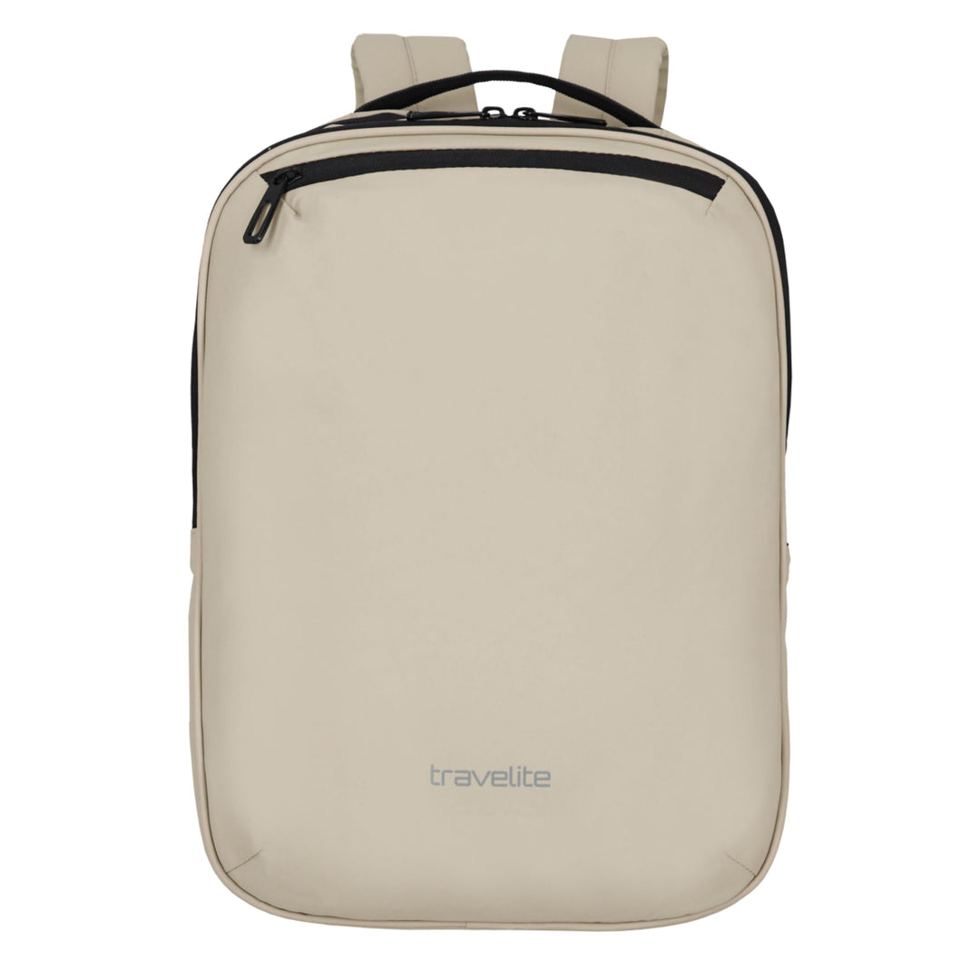 Travelite Handgepäck Rucksack, Laptopfach 13 Zoll, wasserabweisender Tagesrucksack mit Aufsteckfunkt