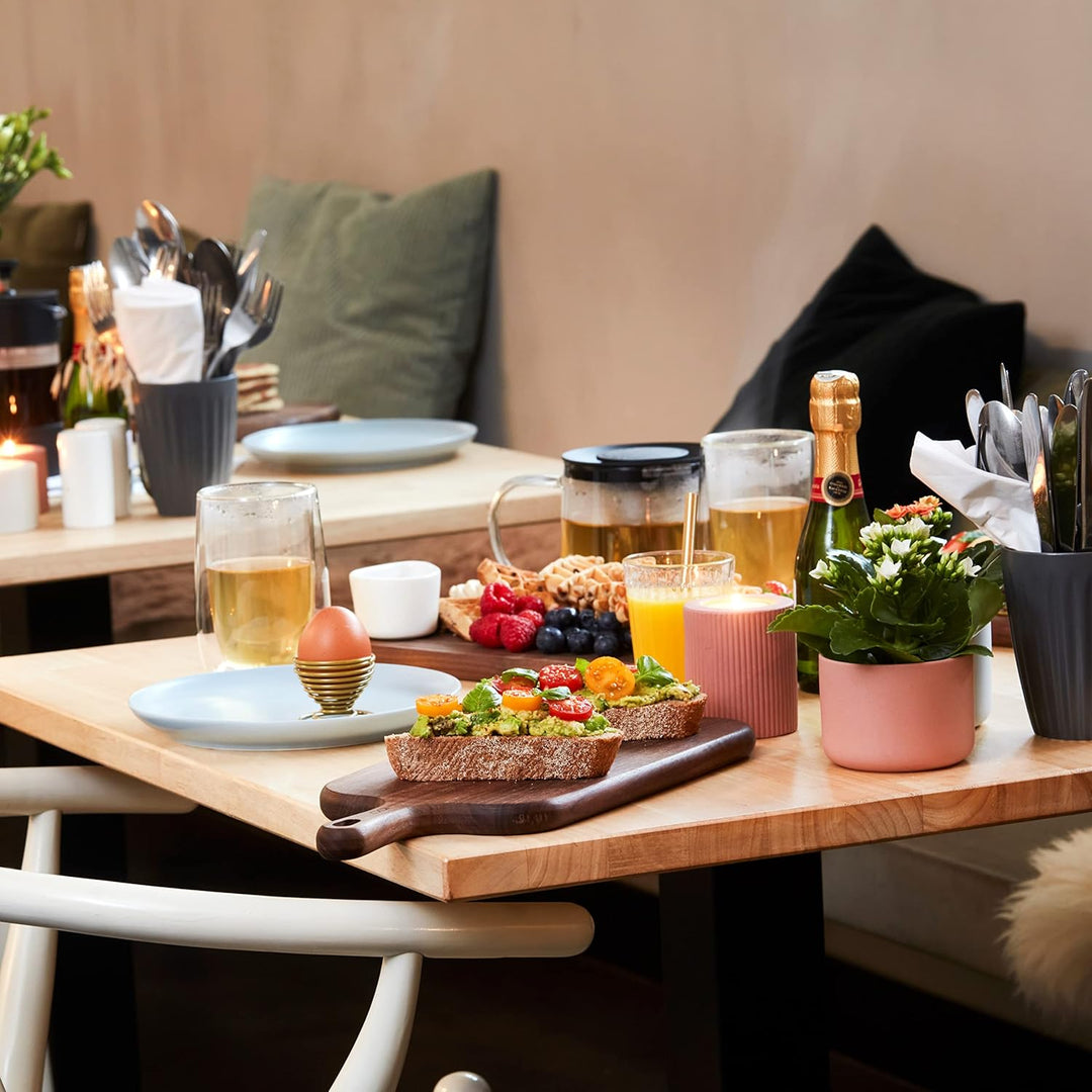 Point-Virgule Servierbrett aus Walnussholz mit Griff, perfekt zum Servieren von Vorspeisen und Käse,