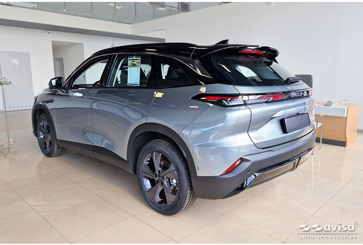 Avisa Matt-Schwarz Edelstahl Heckstossstangenschutz kompatibel mit BAIC Beijing 5 (X55) II 2023-