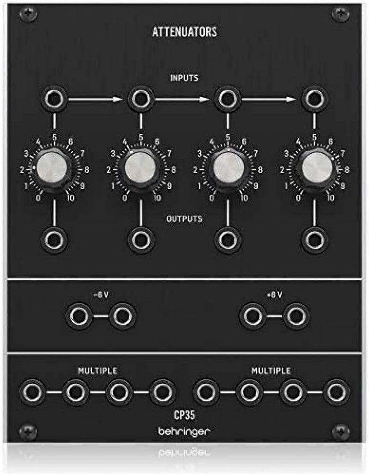 Behringer CP35 ATTENUATORS Legendäres analoges Attenuator- und Multiples-Modul für Eurorack, CP35 AT