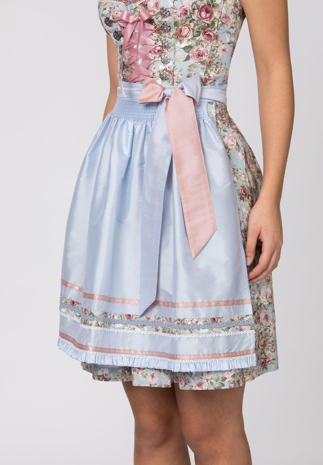 Stockerpoint Damen Dirndl Dara Kleid für besondere Anlässe 36 Hellblau, 36 Hellblau