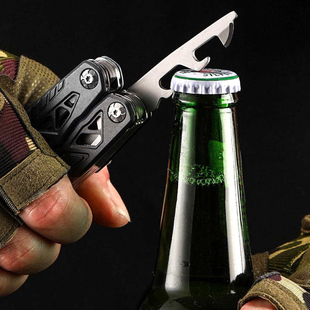 18 in 1 Multitool-Hammer – Kohlenstoffstahl Tragbares Multi-Tool für Camping, Wandern, Notfall, Über