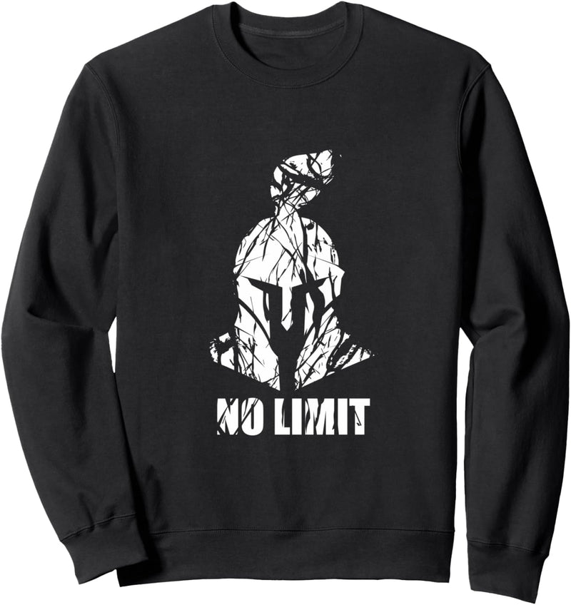 NO LIMIT Spartaner Beast ON | GYM Motivation Fitness Sprüche Sweatshirt