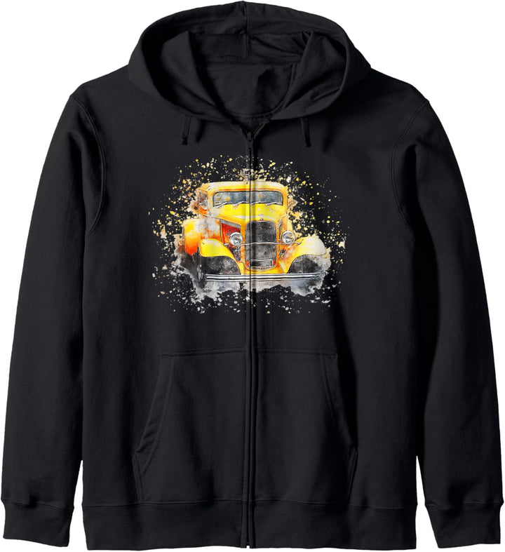 Amerika Oldtimer Classic Auto Retro Vintage Antik Kapuzenjacke