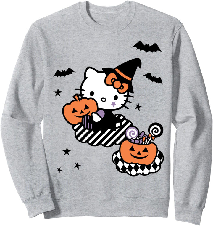 Hello Kitty Cute Witch Wizard Happy Halloween Sweatshirt