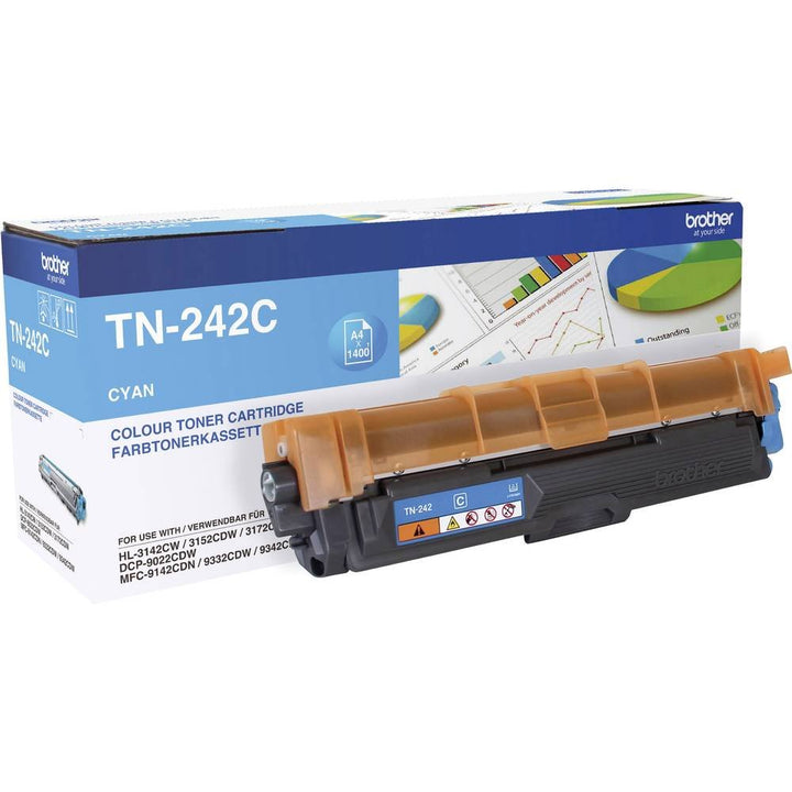 Brother TN242C Original Tonerkassette TN-242C cyan (für Brother HL-3142CW, HL-3152CDW, HL-3172CDW, D
