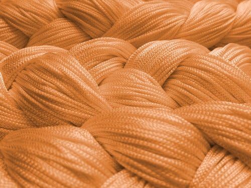 Kaikoon Fadenvorhang Fadenstore Messe B1 schwer entflammbar 90 cm x 240 cm (BxH) orange