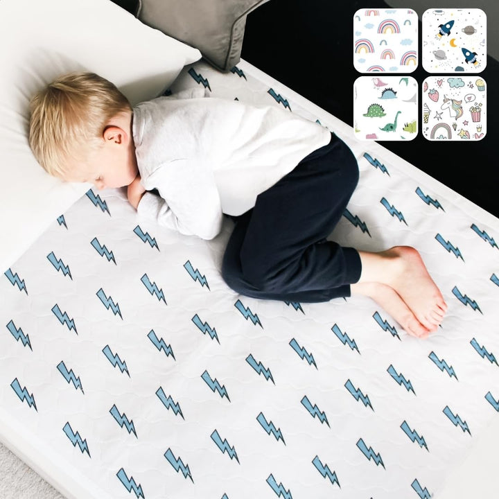 Bettunterlage wasserdicht für Kinder I Einzelbett, Kinderbett, Babybett I Atmungsaktive, waschbare M