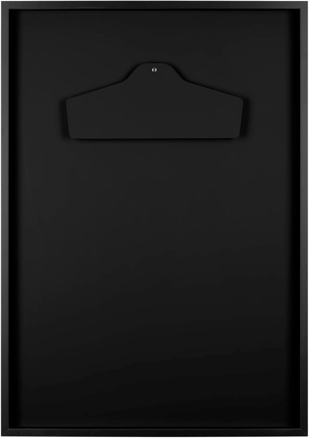 Trikotrahmen Schwarz 50x70 mit Passepartout Schwarz – 3D Objektrahmen für Fussballtrikots – Jersey F
