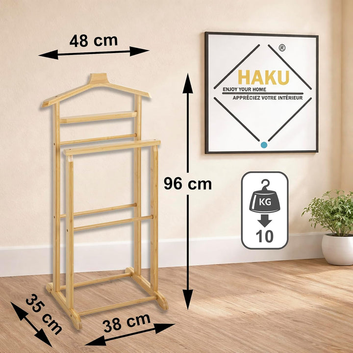 HAKU Möbel Herrendiener - aus massiv Bambusholz, Höhe 97