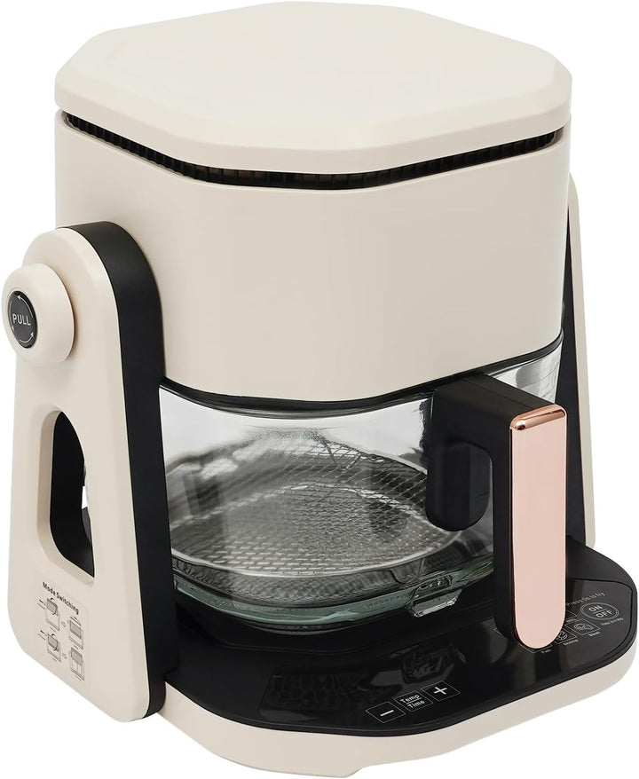 4.5L 1500W Heissluftfritteuse mit Sichtbarem Glas-Korb Multifunktionale Heissluftfritteuse mit Grill