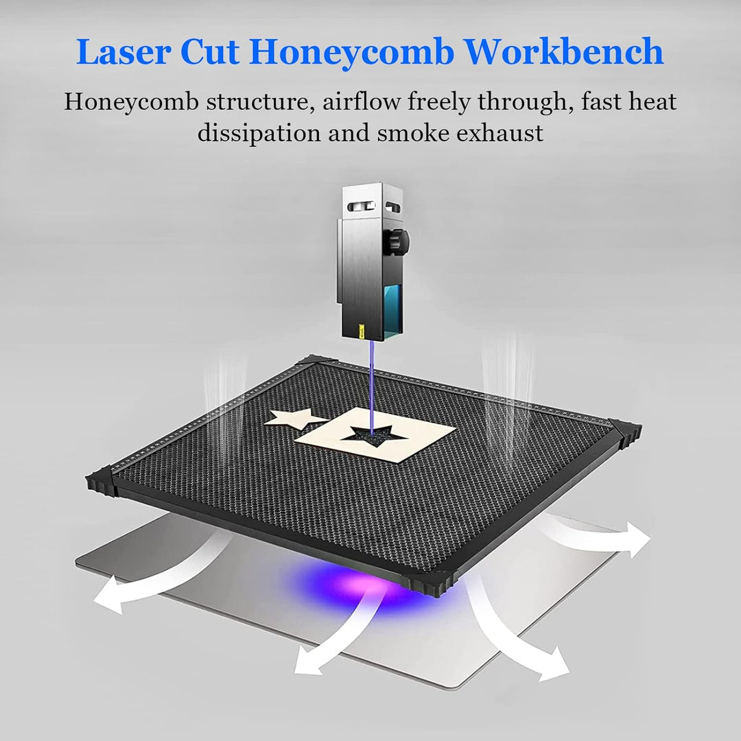 Honeycomb Laser Bett, Laserschneiden Material mit Aluminium-Platte, Stahl Honeycomb Tabelle für Lase