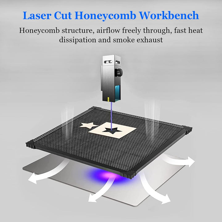 Honeycomb Laser Bett, Laserschneiden Material mit Aluminium-Platte, Stahl Honeycomb Tabelle für Lase