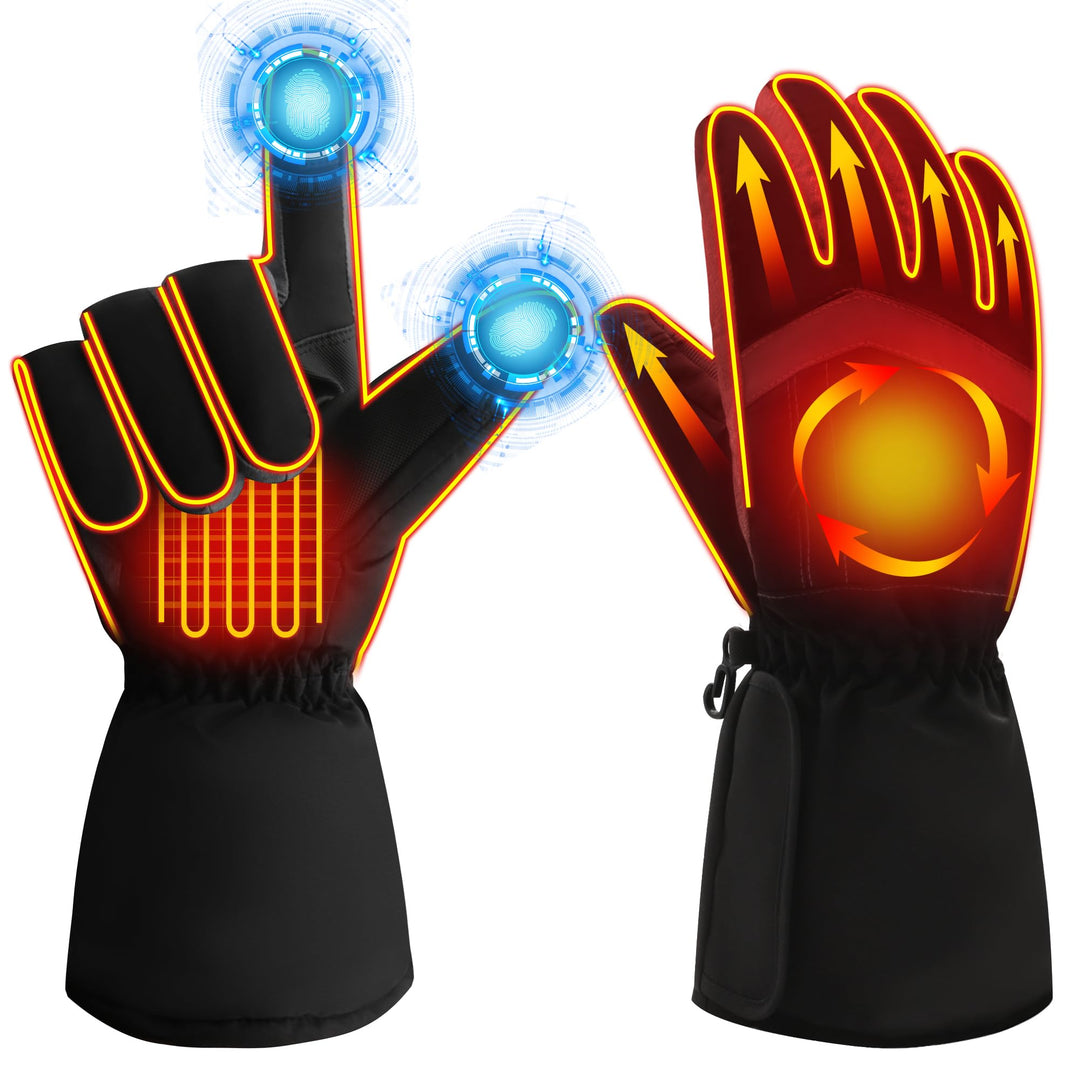 USB aufladbare beheizbare Handschuhe für Männer und Frauen, batteriebetrieben, Baumwollhandschuhe, W