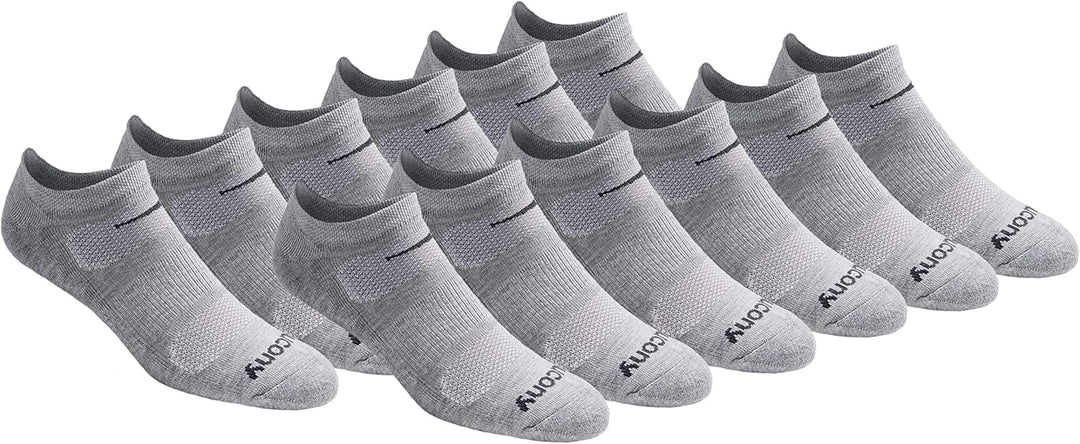 Saucony Herren-Socken, Netzstoff, belüftet, bequeme Passform, leistungsstark, No-Show