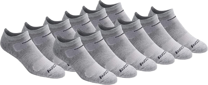 Saucony Herren-Socken, Netzstoff, belüftet, bequeme Passform, leistungsstark, No-Show