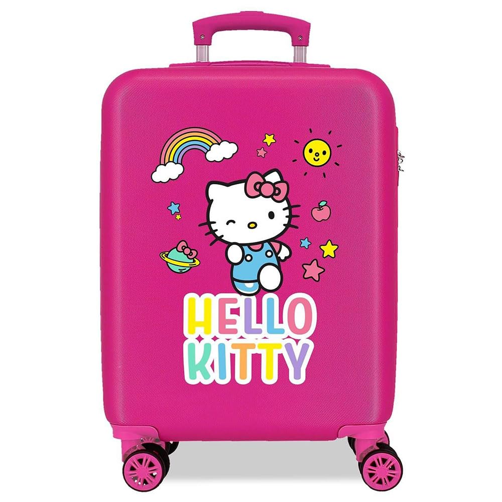 Hello Kitty You are Cute Kabinenkoffer Rosa 38x55x20 cms Hartschalen ABS Kombinationsschloss 35L 2,3
