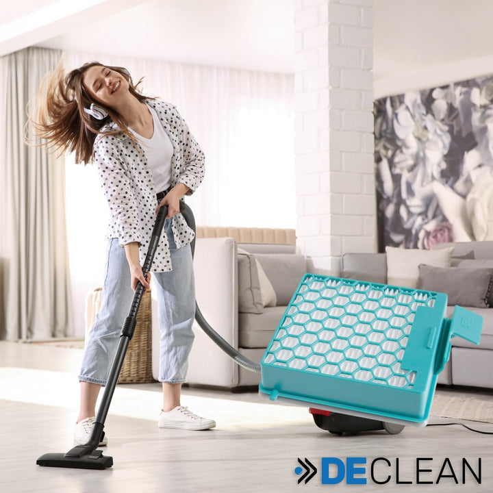 DeClean HEPA-Filter, kompatibel mit Miele Boost CX1 sowie 11639250 CX-FSF – Ersatz Hygienefilter für