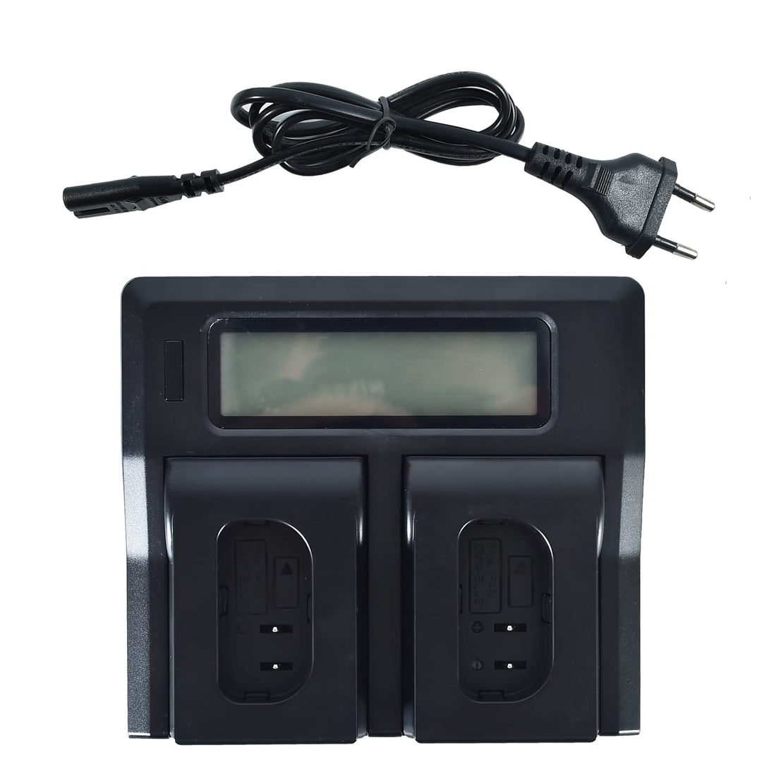 DSTE 1.5A Schnellladegerät Doppeltes Ladegerät mit LCD-Display Kompatibel für Panasonic DMW-BLJ31,DM
