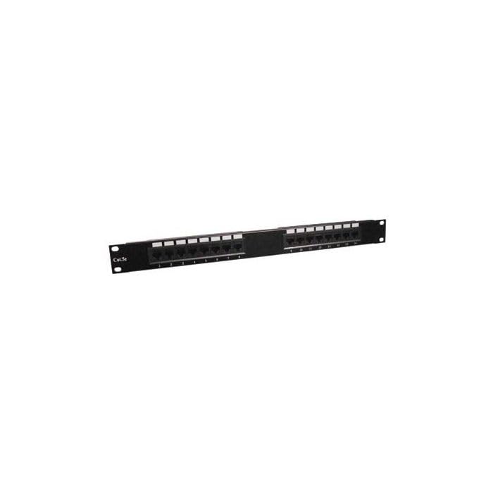 Patchpanel 19 Zoll CAT5e UTP - 16 ports 16 ports Cat5e UTP, 16 ports Cat5e UTP
