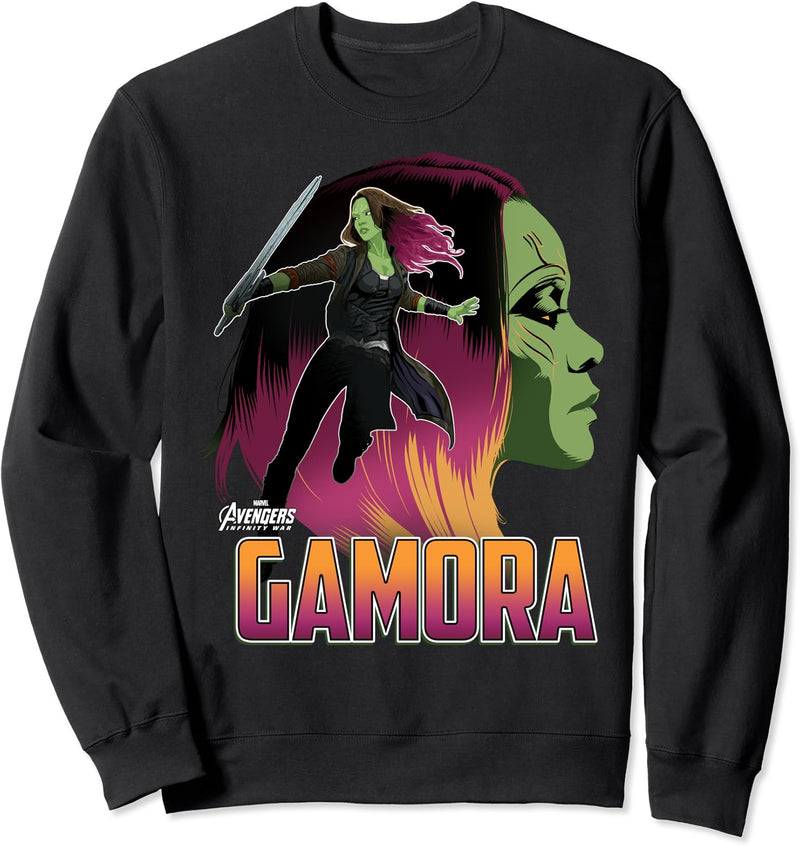 Marvel Infinity War Gamora Head Profile Sweatshirt