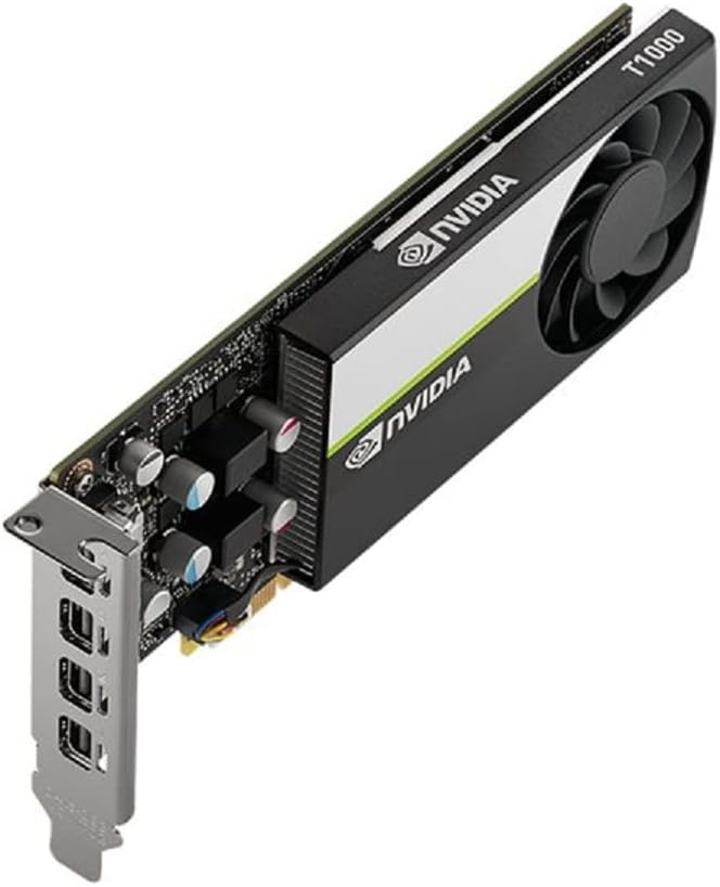 PNY VGA-kompatibler Quadro T1000 8GB LP OEM-Version, VCNT1000-8GB-SB, Schwarz