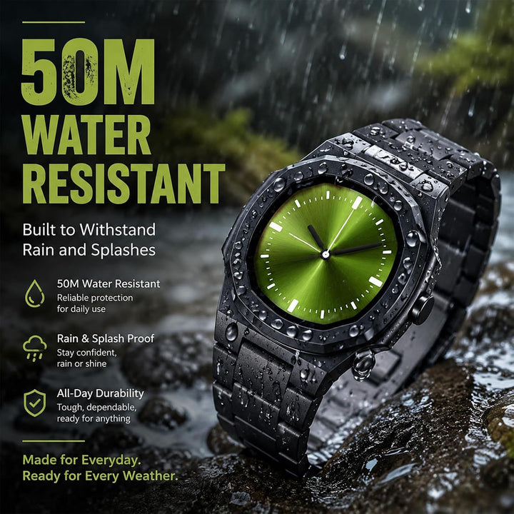 Uhren für Herren, Outdoor-Sportuhr, 50 m regensichere Digitale Armbanduhr, minimalistische Lange Sta